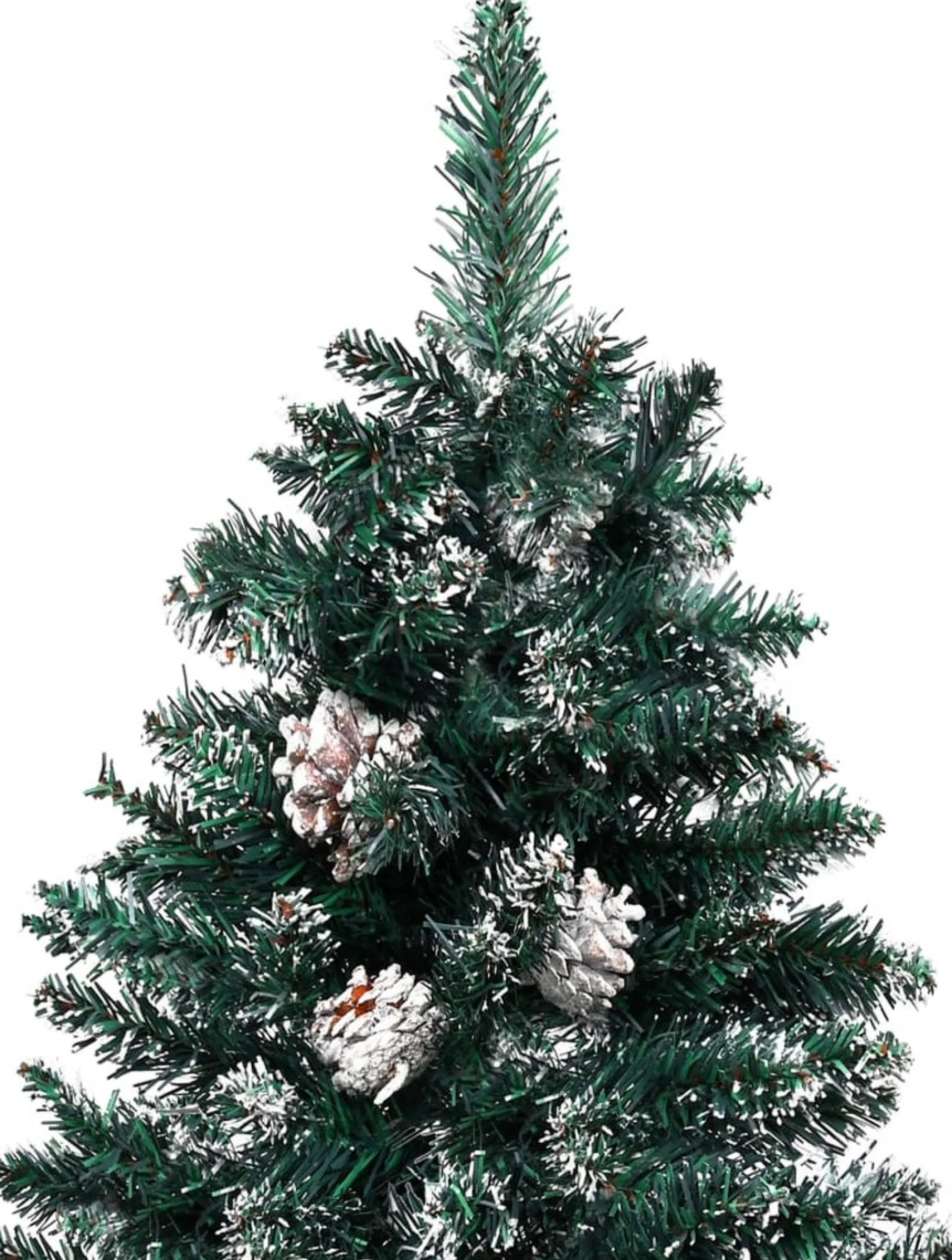 VidaLife Kerstboom Met Led's En Hout En Witte Sneeuw Smal 150 Cm Groen Online