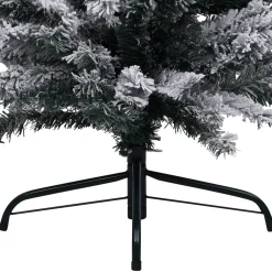 VidaLife Kerstboom Met Led's En Sneeuwvlokken Smal 150 Cm Pvc Groen Hot