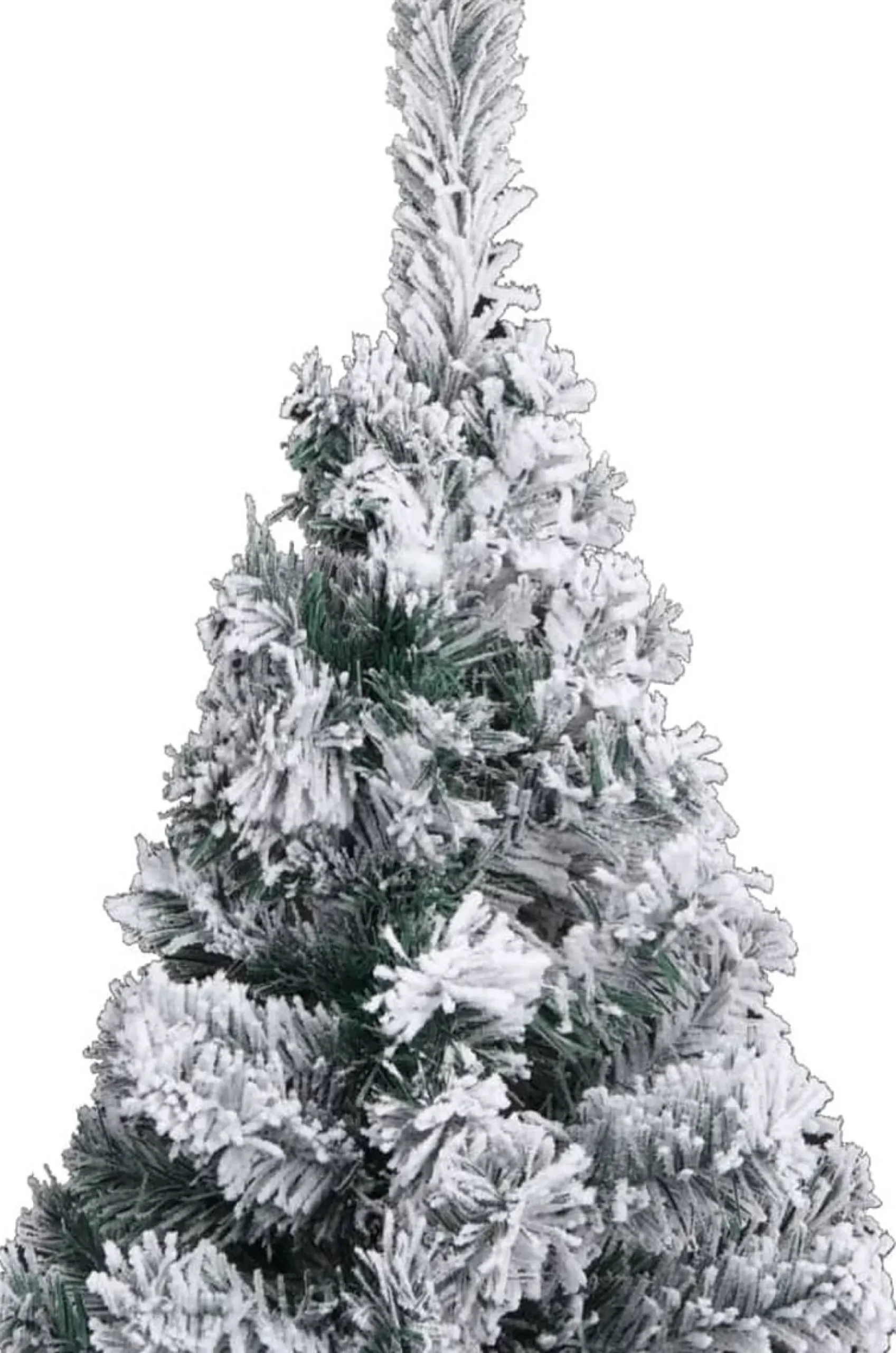 VidaLife Kerstboom Met Led's En Sneeuwvlokken Smal 210 Cm Pvc Groen Sale