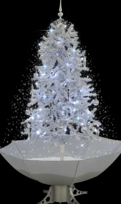 VidaLife Kerstboom Sneeuwend Met Paraplubasis 170 Cm Wit Cheap