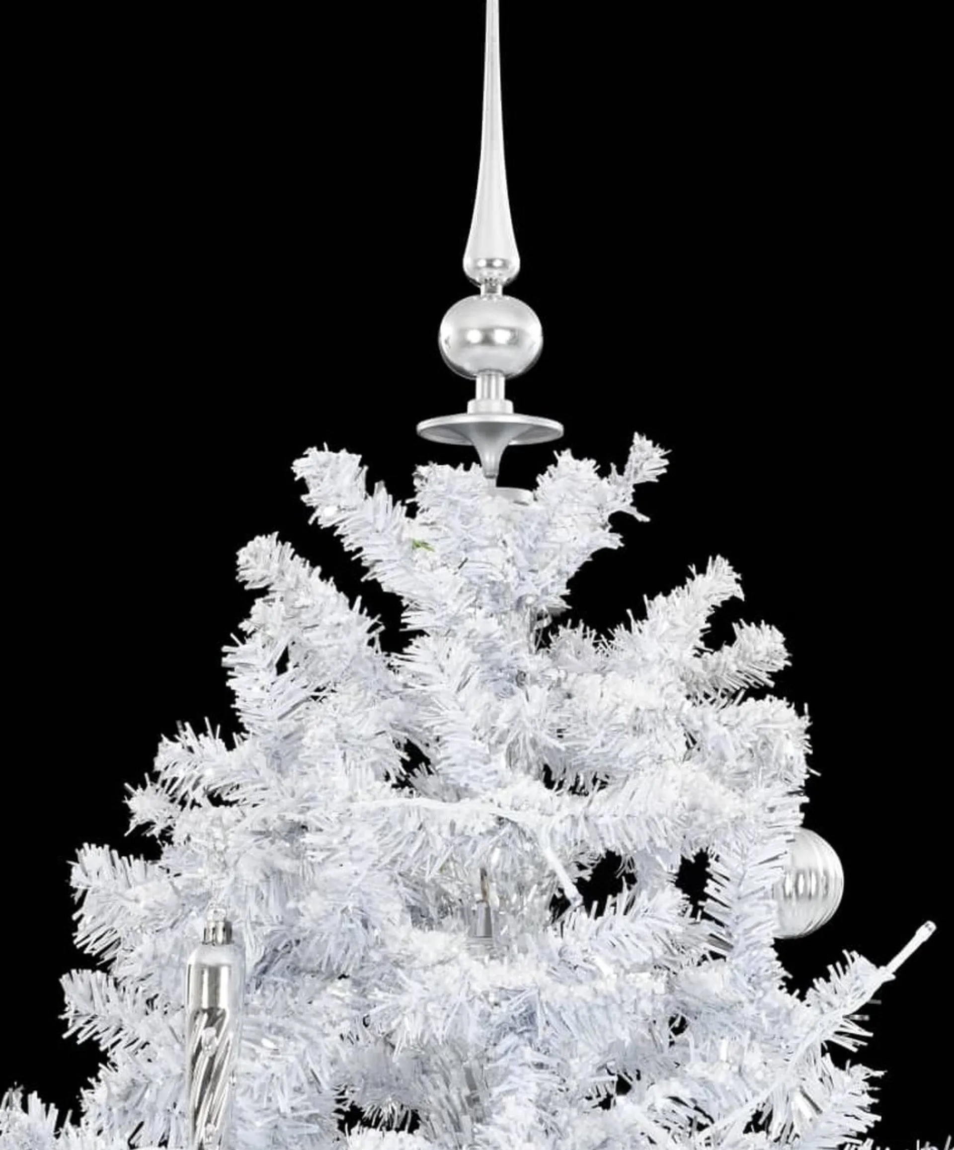 VidaLife Kerstboom Sneeuwend Met Paraplubasis 170 Cm Wit Cheap