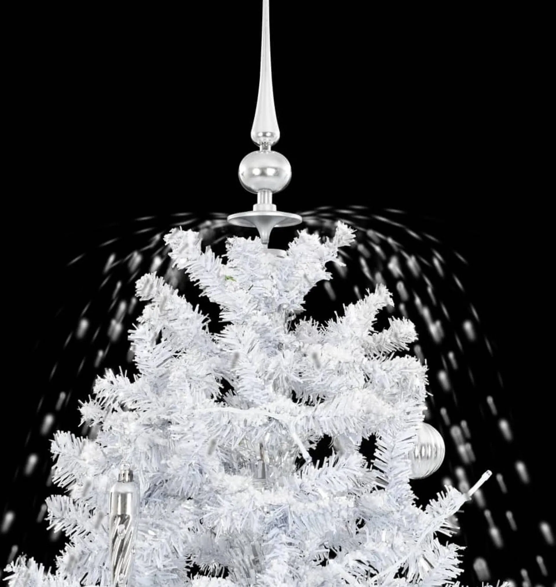 VidaLife Kerstboom Sneeuwend Met Paraplubasis 170 Cm Wit Cheap