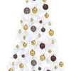 VidaLife Kunstkerstboom Half Met Led's En Kerstballen 180 Cm Wit Clearance