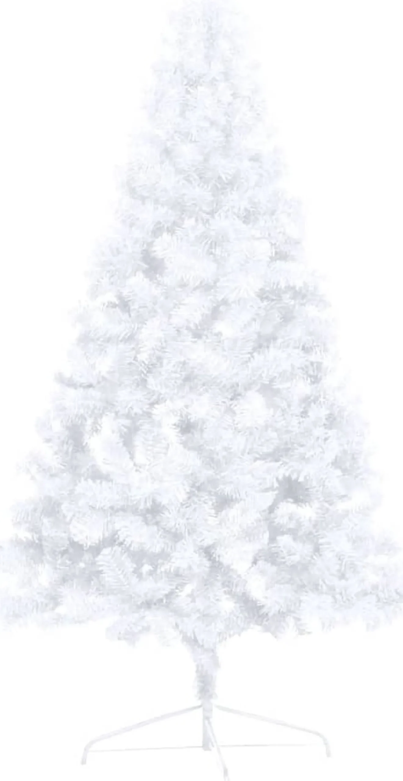 VidaLife Kunstkerstboom Half Met Led's En Kerstballen 180 Cm Wit Clearance