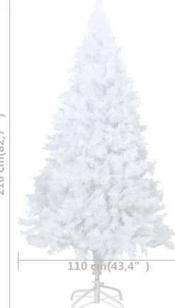 VidaLife Kunstkerstboom Met Led's En Dikke Takken 210 Cm Wit Best Sale