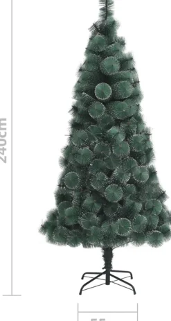 VidaLife Kunstkerstboom Met Led's En Standaard 240 Cm Pet Groen Sale