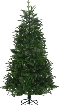 VidaLife Kunstkerstboom Met Led's En Kerstballen 210 Cm Pvc En Pe Groen Cheap