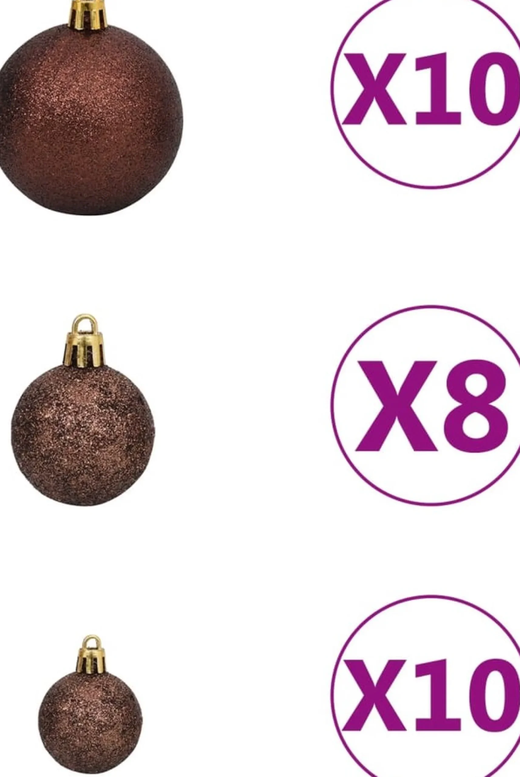 VidaLife Kunstkerstboom Met Led's En Kerstballen 210 Cm Pvc En Pe Groen Cheap