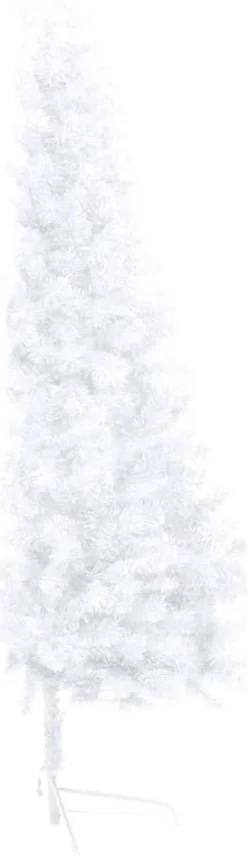 VidaLife Kunstkerstboom Met Led's En Kerstballen Half 150 Cm Wit Flash Sale