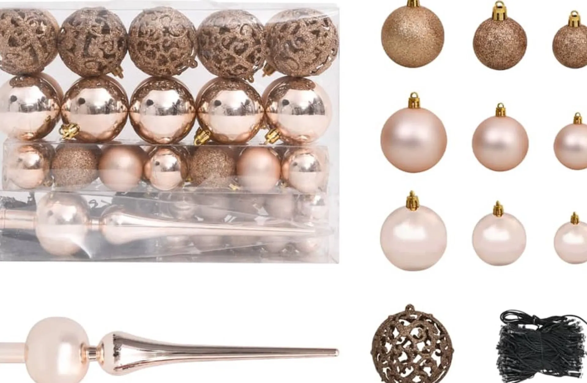 VidaLife Kunstkerstboom Met Led's En Kerstballen Smal 180 Cm Groen Outlet