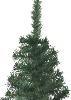 VidaLife Kunstkerstboom Met Led's Hoek 150 Cm Pvc Groen Clearance