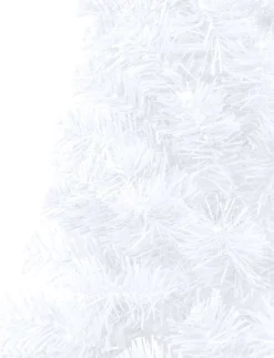 VidaLife Kunstkerstboom Met Led's En Standaard Half 180 Cm Pvc Wit Clearance