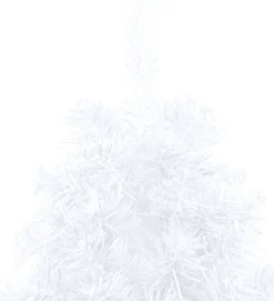 VidaLife Kunstkerstboom Met Led's En Standaard Half 180 Cm Pvc Wit Clearance