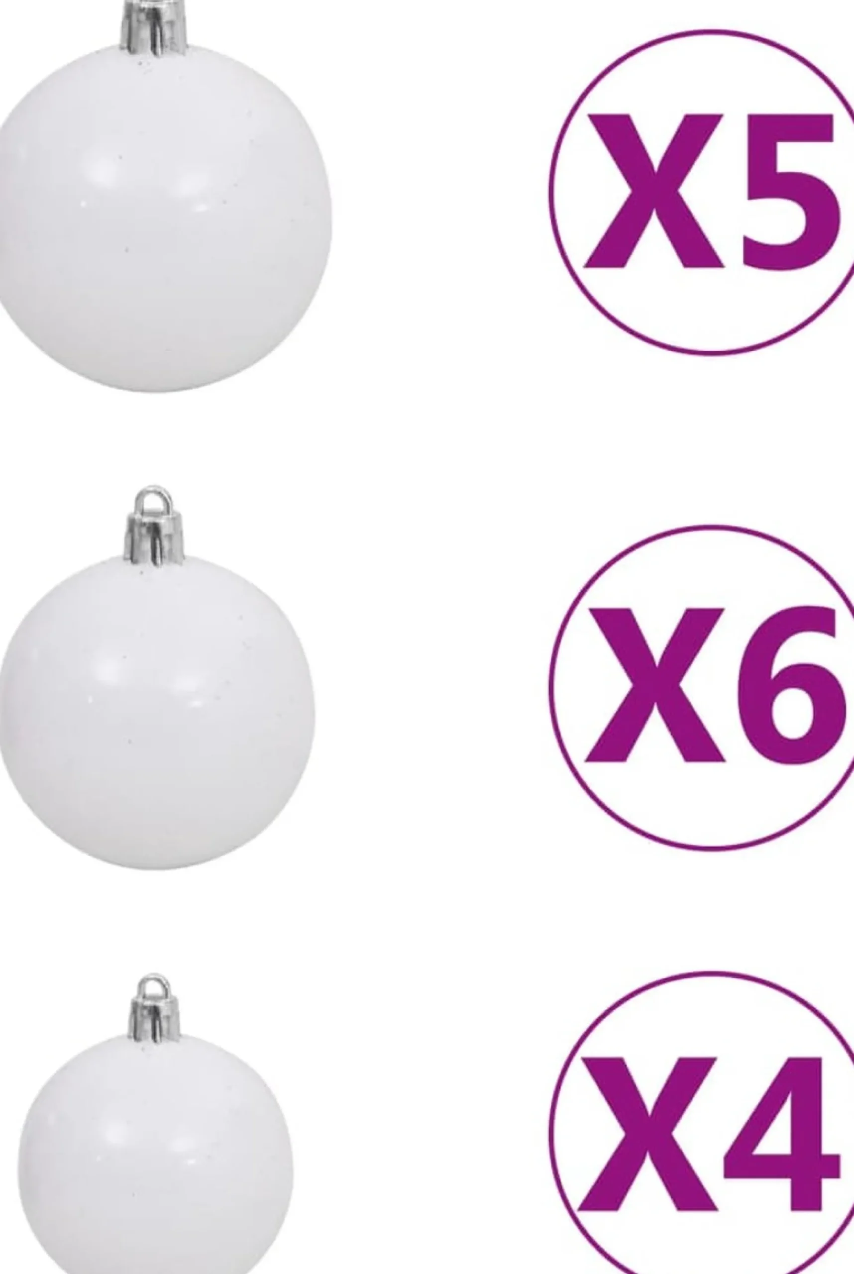VidaLife Kunstkerstboom Met Led's En Kerstballen Smal 240 Cm Groen Best Sale