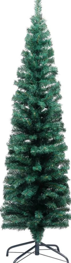 VidaLife Kunstkerstboom Met Led's En Standaard Smal 150 Cm Pvc Groen Cheap