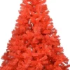 VidaLife Kunstkerstboom Met Led's En Standaard 210 Cm Pvc Rood Hot