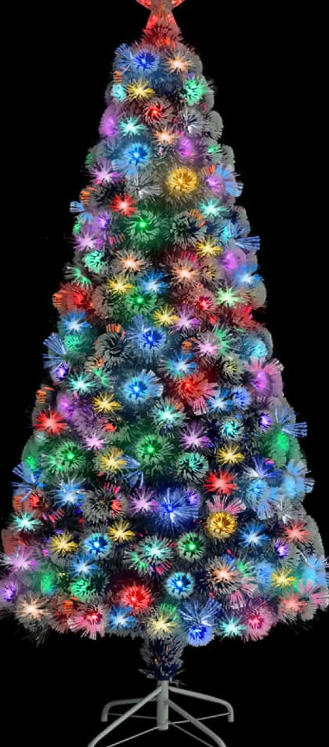 VidaLife Kunstkerstboom Met Led 150 Cm Glasvezel Wit En Blauw Fashion
