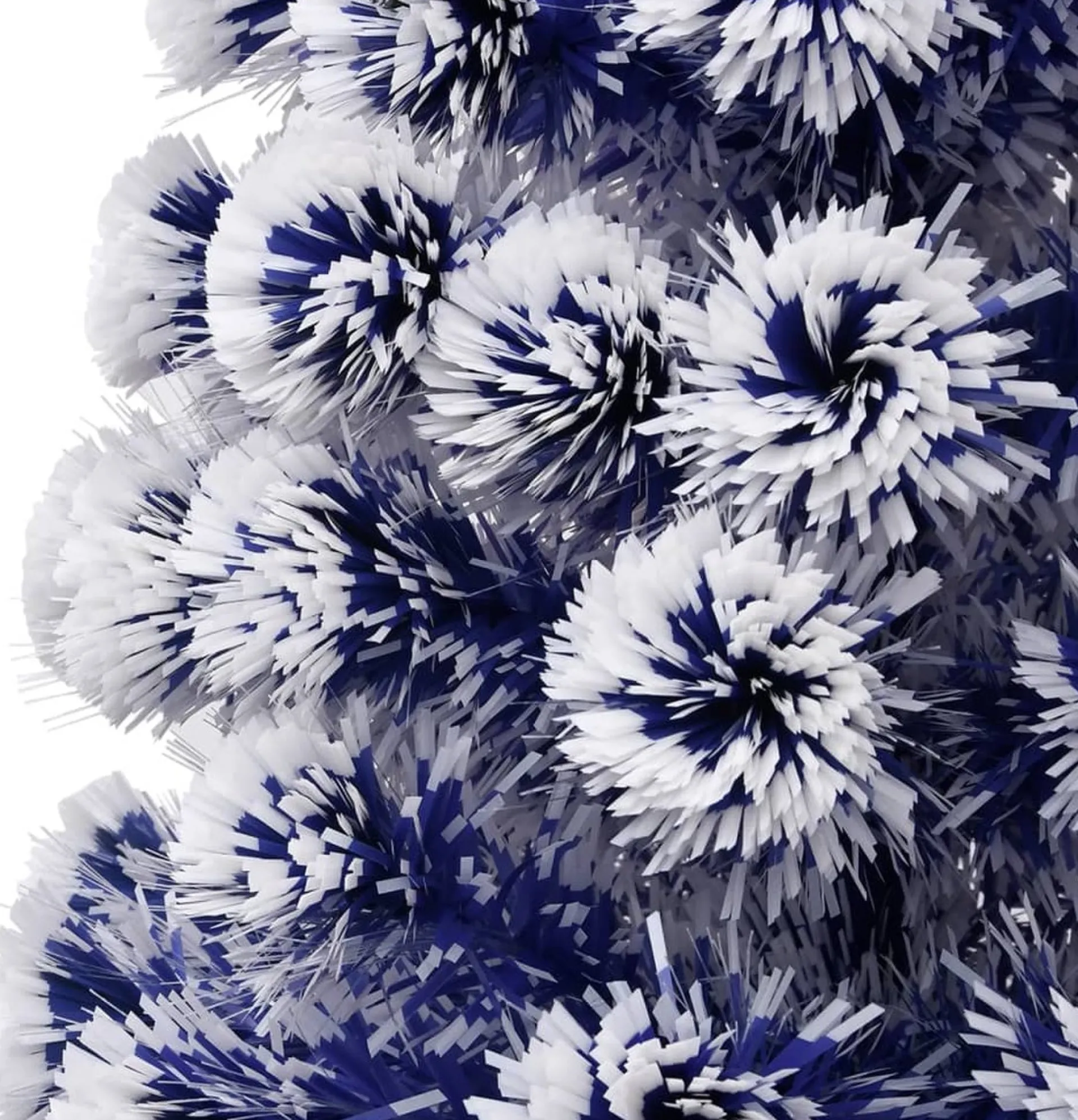 VidaLife Kunstkerstboom Met Led 150 Cm Glasvezel Wit En Blauw Fashion