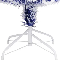 VidaLife Kunstkerstboom Met Led 150 Cm Glasvezel Wit En Blauw Fashion