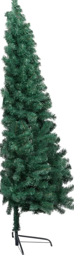 VidaLife Kunstkerstboom Met Led's En Standaard Half 210 Cm Pvc Groen Clearance