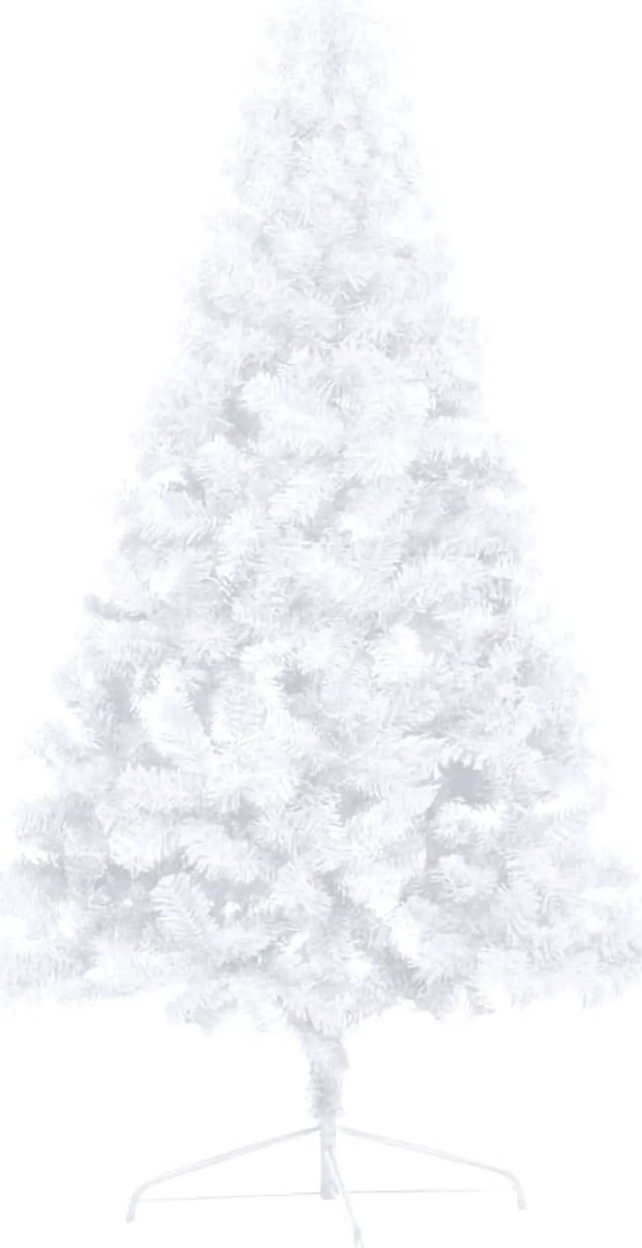 VidaLife Kunstkerstboom Met Led's En Standaard Half 150 Cm Pvc Wit Sale