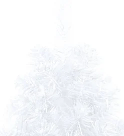 VidaLife Kunstkerstboom Met Led's En Standaard Half 150 Cm Pvc Wit Sale