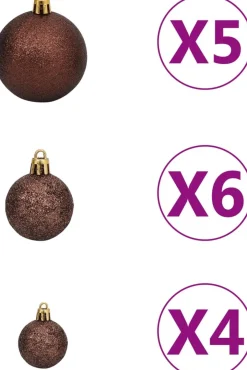 VidaLife Kunstkerstboom Omgekeerd Met Led's En Kerstballen 150 Cm Online