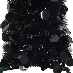 VidaLife Kunstkerstboom Pop-Up 180 Cm Pet Zwart Cheap