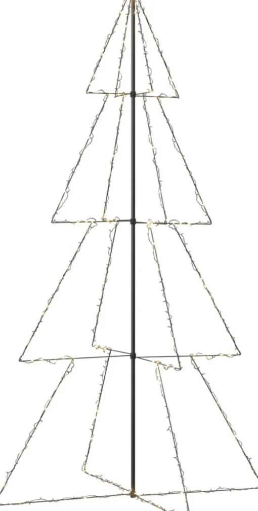 vidaXL Kegelkerstboom 360 Led's Binnen En Buiten 143X250 Cm Cheap
