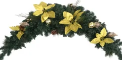 vidaXL Guirlandes></noscript> Kerstboog Met Led-Lampjes 90 Cm Pvc Groen