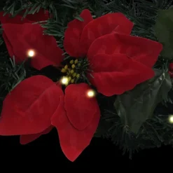 vidaXL Guirlandes></noscript> Kerstboog Met Led-Lampjes 90 Cm Pvc Groen