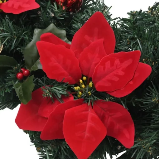 vidaXL Guirlandes> Kerstboog Met Led-Lampjes 90 Cm Pvc Groen