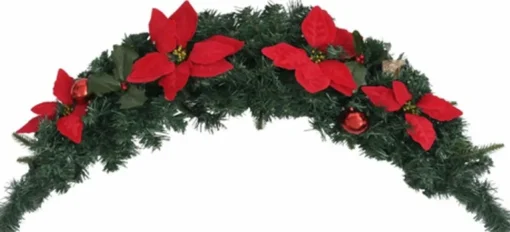 vidaXL Guirlandes> Kerstboog Met Led-Lampjes 90 Cm Pvc Groen