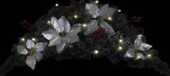 vidaXL Guirlandes></noscript> Kerstboog Met Led-Lampjes 90 Cm Pvc Groen