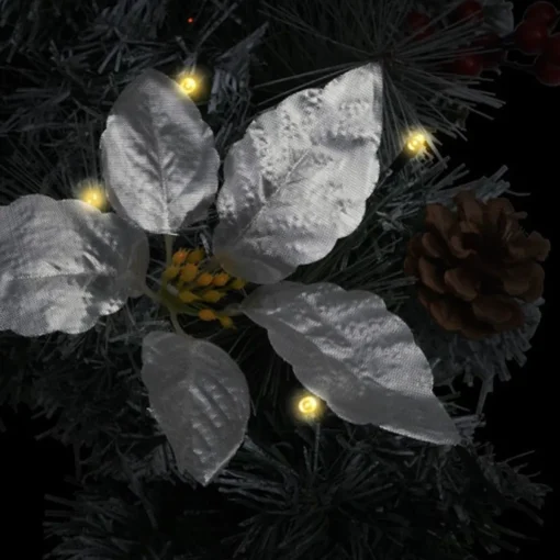 vidaXL Guirlandes> Kerstboog Met Led-Lampjes 90 Cm Pvc Groen