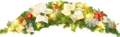 vidaXL Guirlandes></noscript> Kerstboog Met Led-Lampjes 90 Cm Pvc Groen