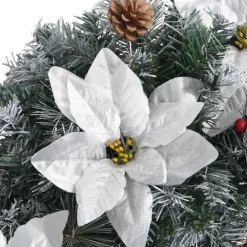vidaXL Guirlandes></noscript> Kerstboog Met Led-Lampjes 90 Cm Pvc Groen