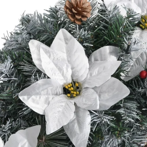 vidaXL Guirlandes> Kerstboog Met Led-Lampjes 90 Cm Pvc Groen