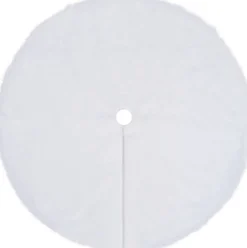 vidaXL Kerstboomrok 90 Cm Kunstbont Wit Outlet