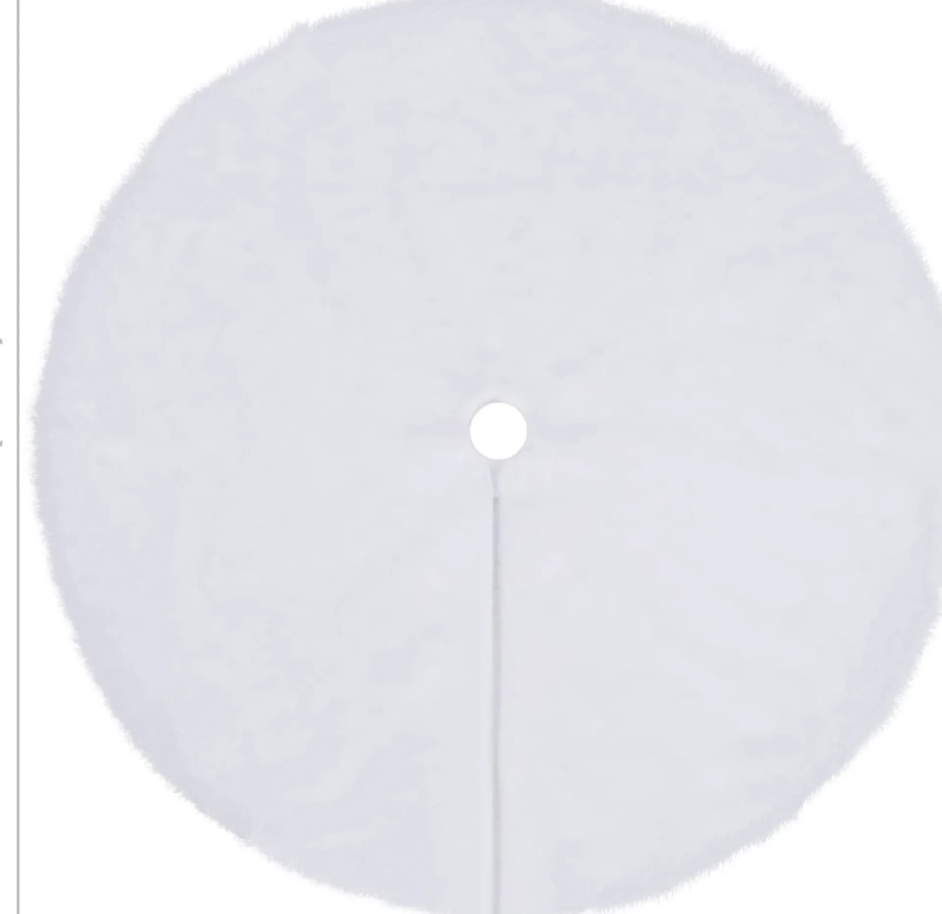 vidaXL Kerstboomrok 90 Cm Kunstbont Wit Outlet