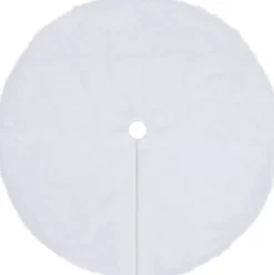 vidaXL Kerstboomrok 90 Cm Kunstbont Wit Outlet