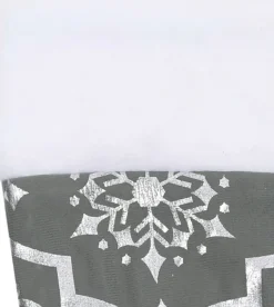 vidaXL Kerstboomrok Luxe Met Sok 90 Cm Stof Grijs New