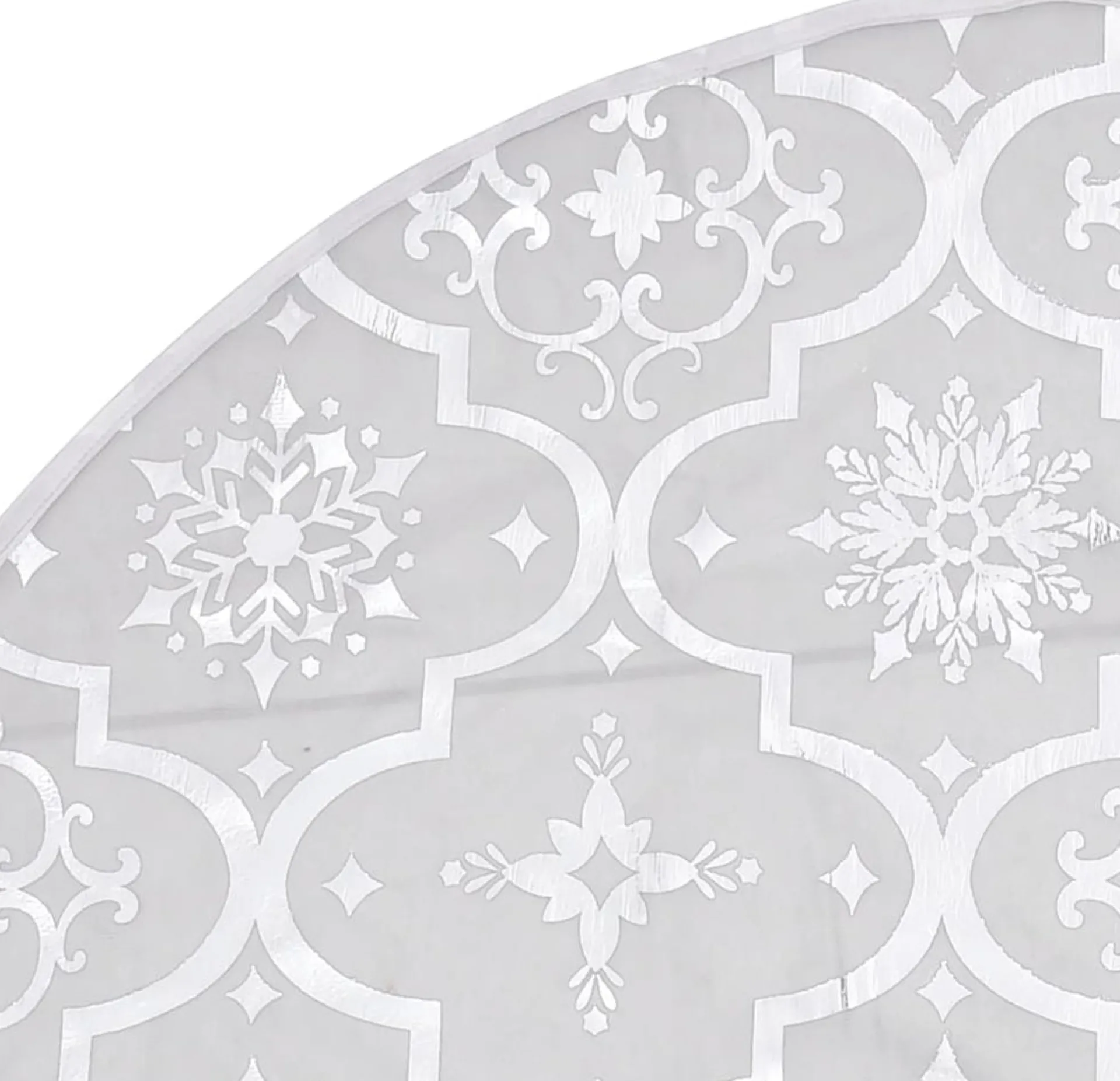 vidaXL Kerstboomrok Luxe Met Sok 90 Cm Stof Wit Shop