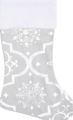 vidaXL Kerstboomrok Luxe Met Sok 90 Cm Stof Wit Shop