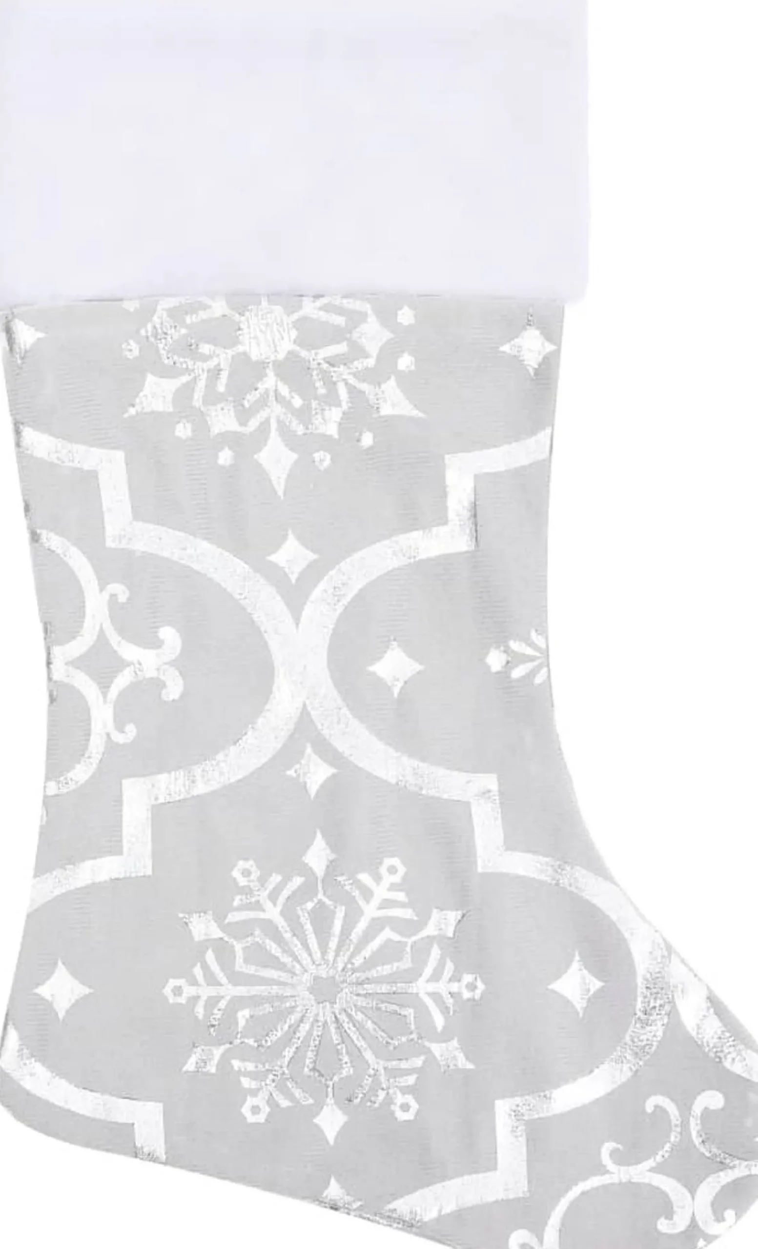 vidaXL Kerstboomrok Luxe Met Sok 90 Cm Stof Wit Shop