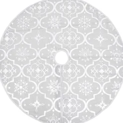 vidaXL Kerstboomrok Luxe Met Sok 90 Cm Stof Wit Shop