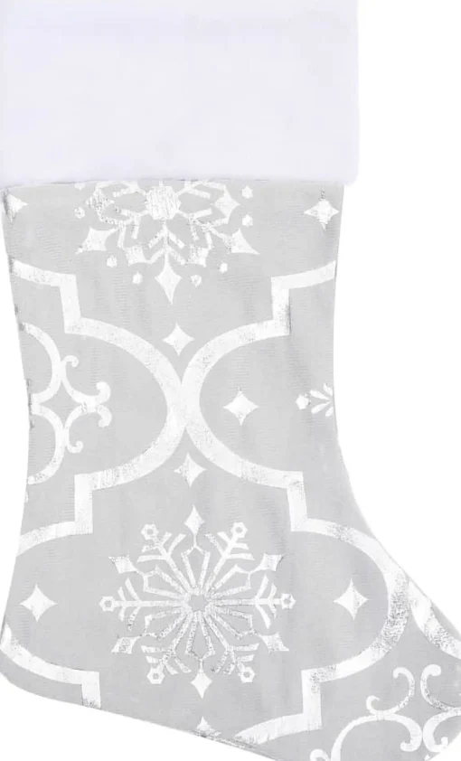 vidaXL Kerstboomrok Luxe Met Sok 150 Cm Stof Wit Hot
