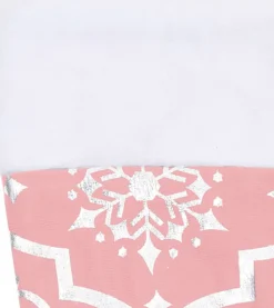 vidaXL Kerstboomrok Luxe Met Sok 122 Cm Stof Roze Fashion
