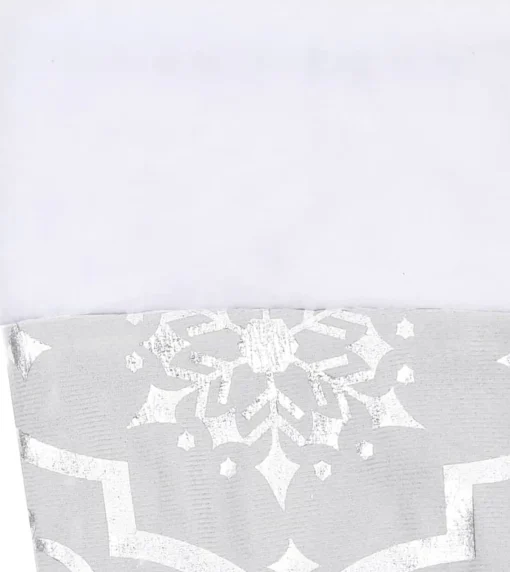 vidaXL Kerstboomrok Luxe Met Sok 122 Cm Stof Wit Fashion