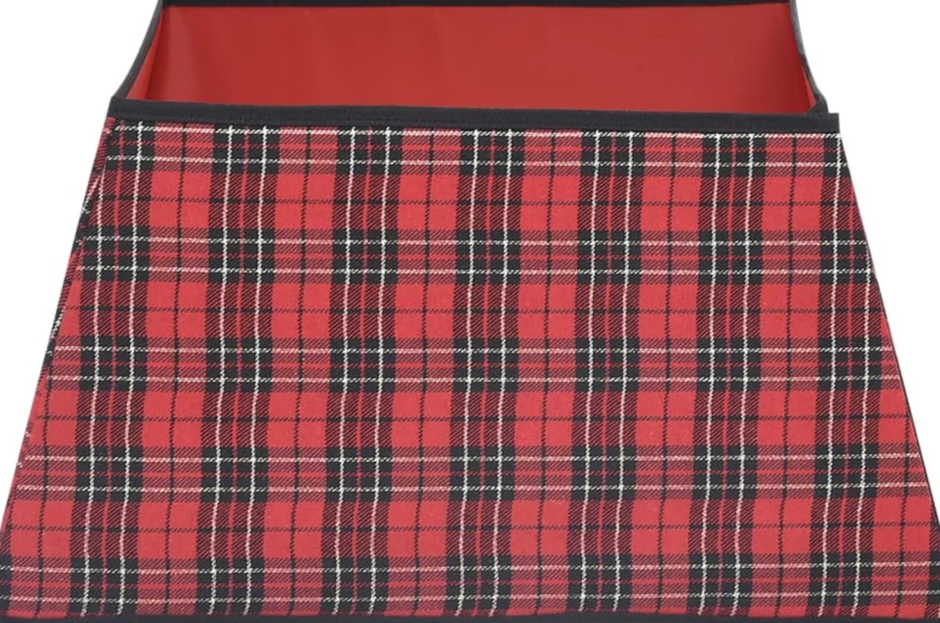 vidaXL Kerstboomrok 48X48X25 Cm Rood En Zwart Shop